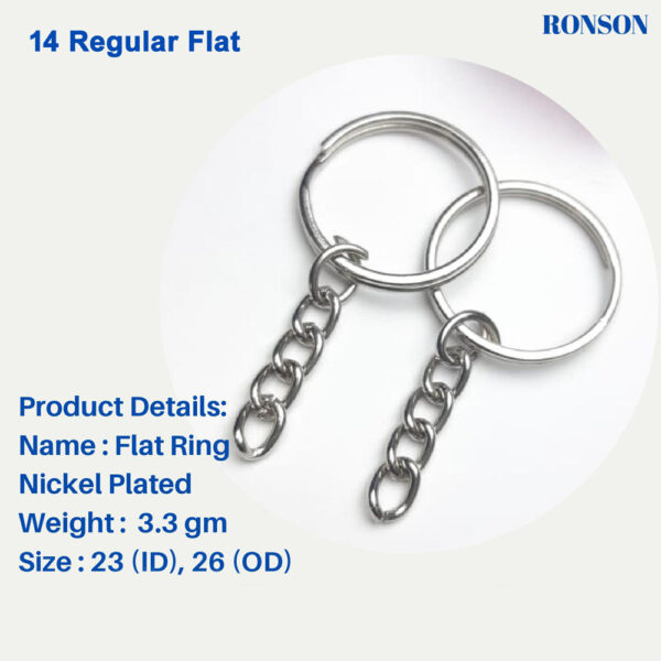 Regular Flat keychain ring