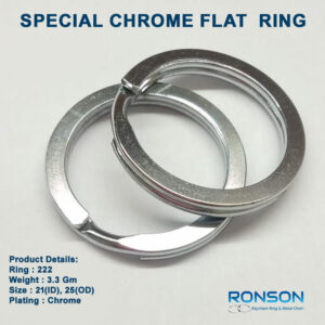 Flat Split Ring 222 Special Chrome