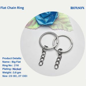 Flat Keychain ring