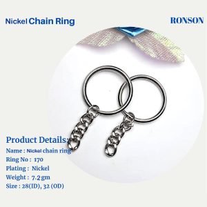 Nickel Chain Ring 170