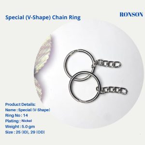 Special V Shape Nickel new ring no 14