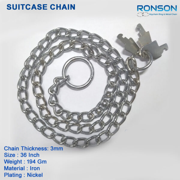 Suitcase Chain with Key