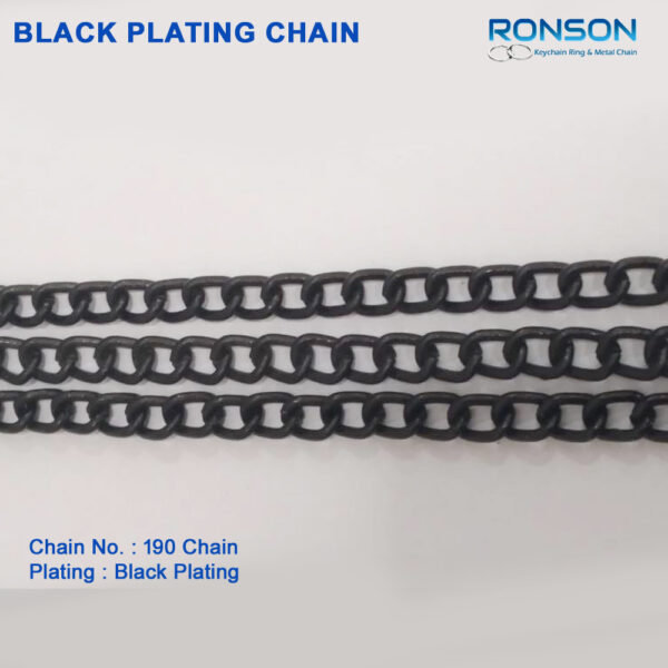 Black metal chain