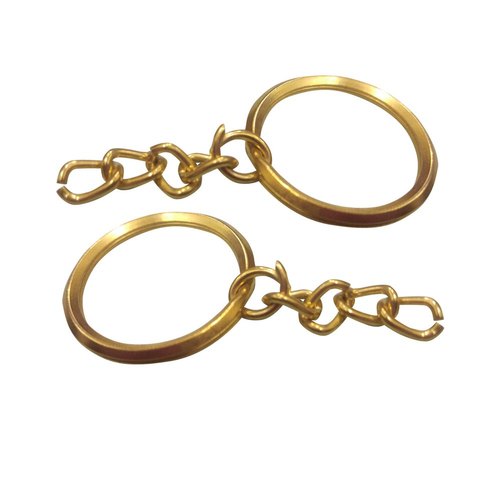 Golden V Keychain Ring