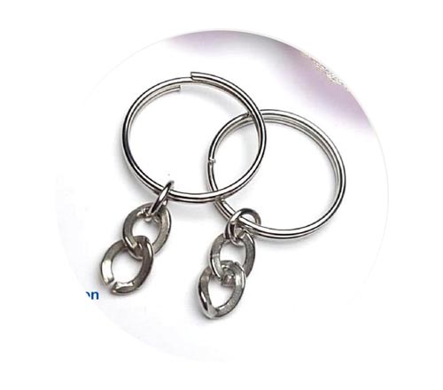 Rounded Coil Keychain