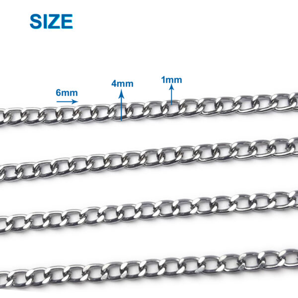 size of chrome chain