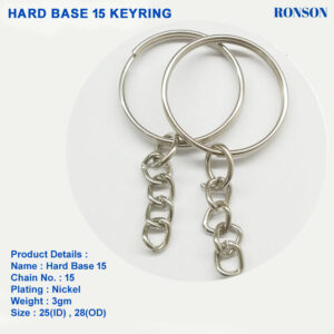 Hard Base Keychain Ring 15