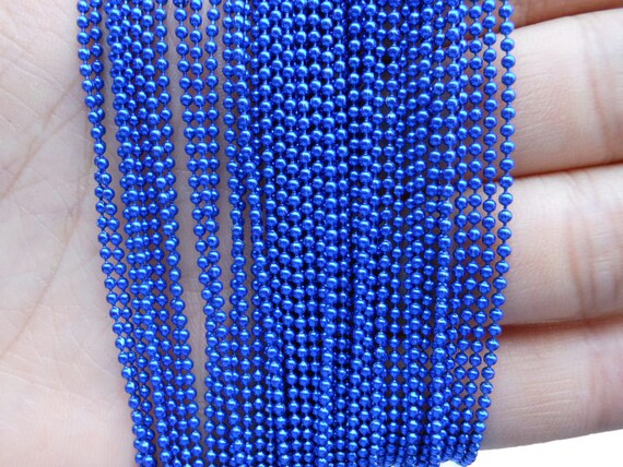 MATTE BLUE BALL CHAIN